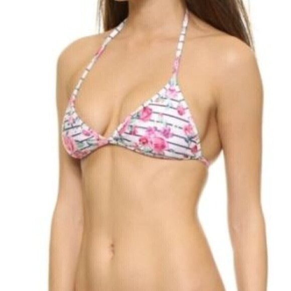 WILDFOX So 90’s Retro Floral Stripe String Bikini - Picture 5 of 5